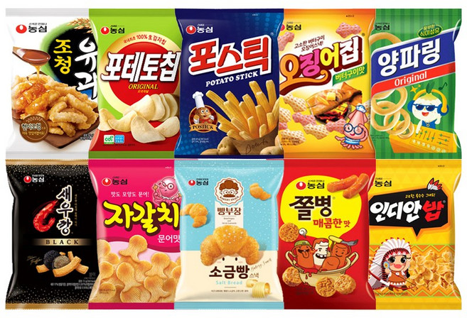 [다담] 농심 봉지 과자 10종 세트-3, 1개