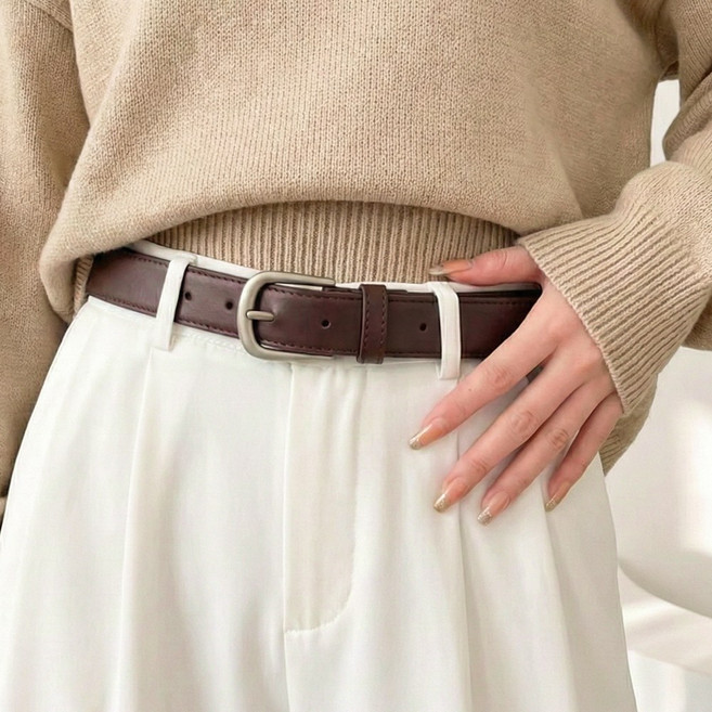 BoRang 심플이즈베스트 가죽 벨트