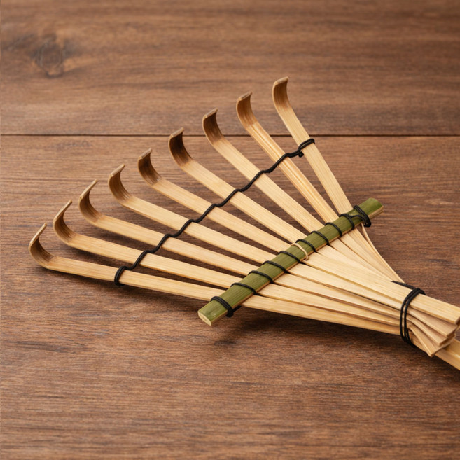 대나무 소형 갈퀴 l 풍수인테리어 전통체험 한국기념품 갈고리 벽장식 이사 개업 집들이선물 추석 꾸미기, one color