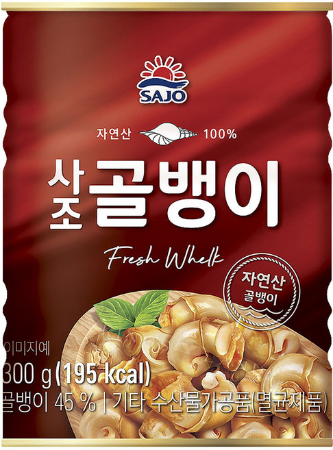 사조 자연산 골뱅이, 300g, 3개