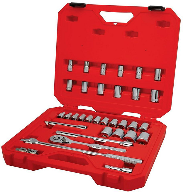 CRAFTSMAN 기계 공구 세트 33피스 1.3cm(1/2인치) 드라이브 SAE/Metric (CMMT12122), 새로운 33피스 세트