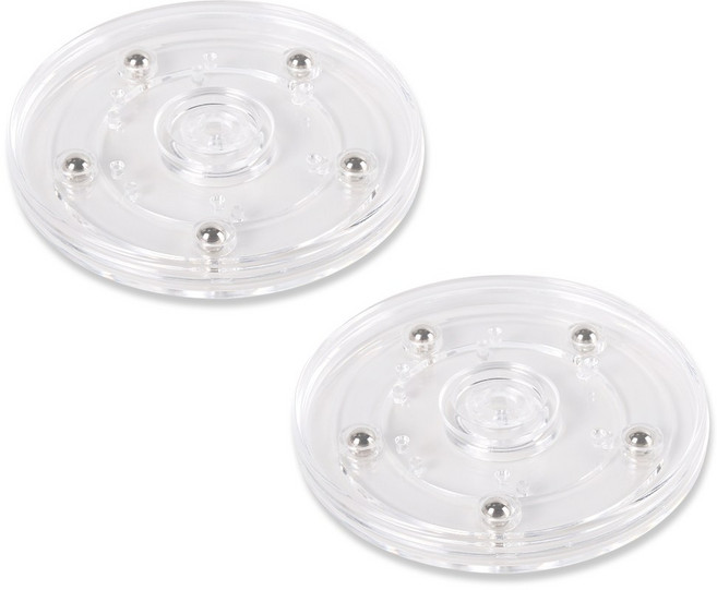ATB 투명 다용도 아크릴 회전판 소형 100mm, 2개