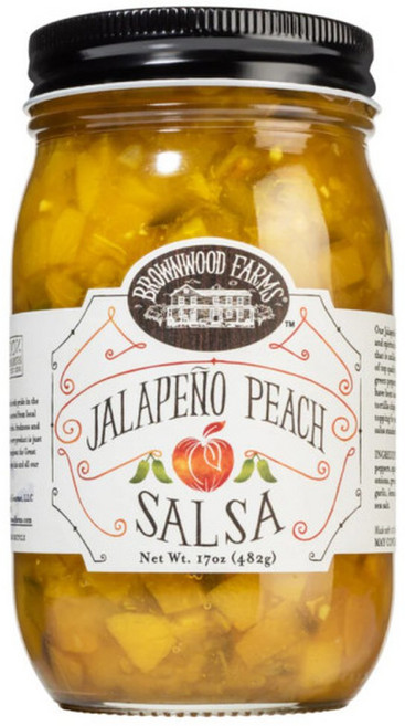 브라운우드 482gx2개 할라피뇨 복숭아 살사, 2개, 482g