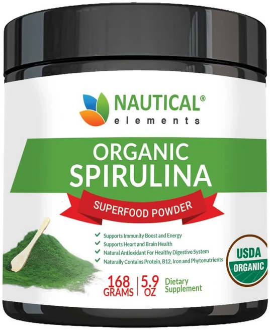 프리미엄 USDA 유기농 스피루리나 파우더 - 캘리포니아 및 하와이의 청록조류 유기농 스피루리나 - 100% 채식주의자 및 비건 GMO 프리 방사선 없음 - 스무디를 위한, 프리미엄 USDA 스피루리나 파우더 캘리포니아 및 하와, 1개 - 쿠팡