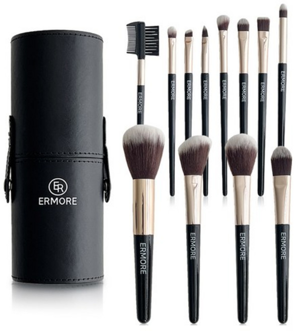 에르모어 메이크업 브러쉬 12종 세트, mixed colors, 4개