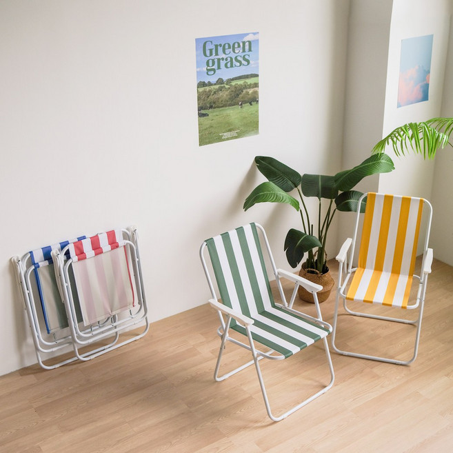 [체어팩토리] 간이 썬베드 캠핑의자 접이식 휴대용 간편 라운체어, 1개, 레드