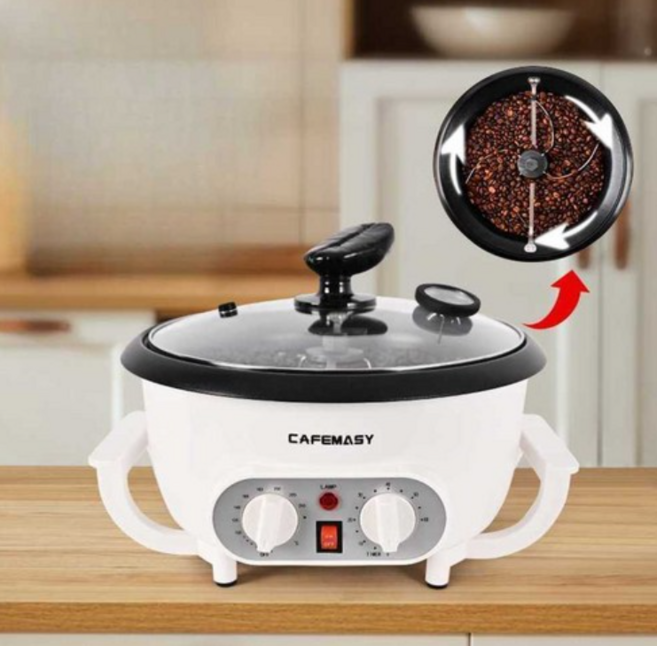 탑퀄리티 커피 홈 로스팅기계 온도 타임조절 육안확인, 301모델 싱글믹서