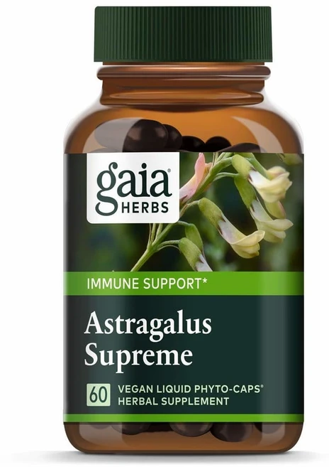 Gaia Herbs Astragalus Supreme 가이아허브 아스트라갈루스 자운영 60정, 1개 - 쿠팡