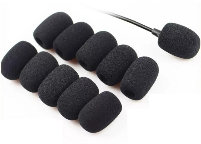 Ez2mk L160 고밀도 헤드셋 핀 마이크 커버 10개