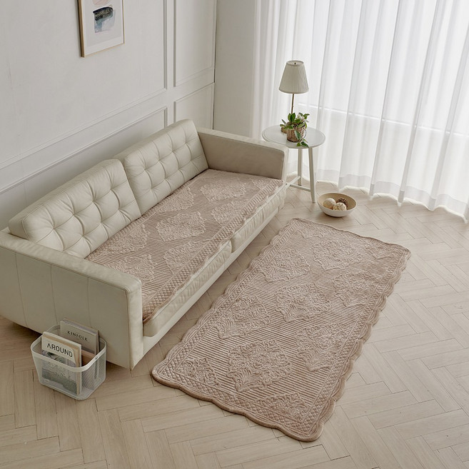 마니아 밀라노 극세사 3인용 겨울 소파패드