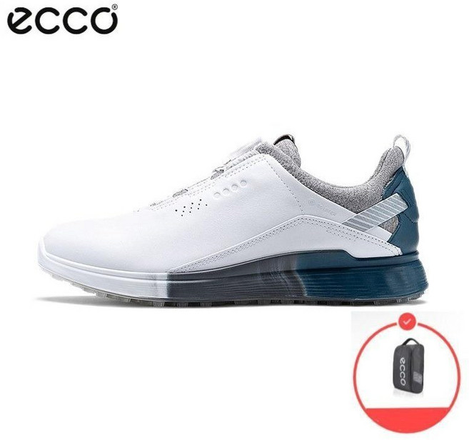 에코 S-쓰리 보아 남성 스파이크리스 ECCO 골프화+신발주머니 1+1 102914