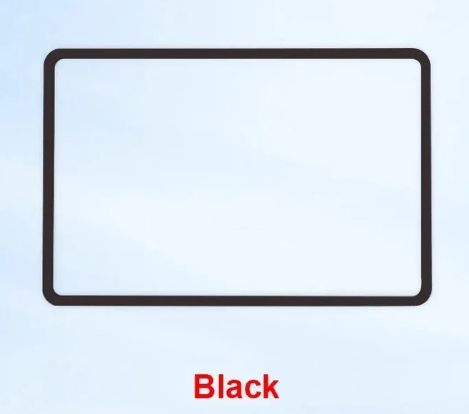 쿠쿠스토어 테슬라 모델 3 Y 주니퍼 하이랜드 202 실리콘 스크린 보호 프레임 디스플레이 엣지 프로텍터 중, 01 Black, 01 M