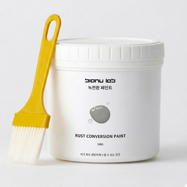 비오누랩 초강력 금속 녹방지 전환제 방수 페인트, 1개, 500g, 그레이