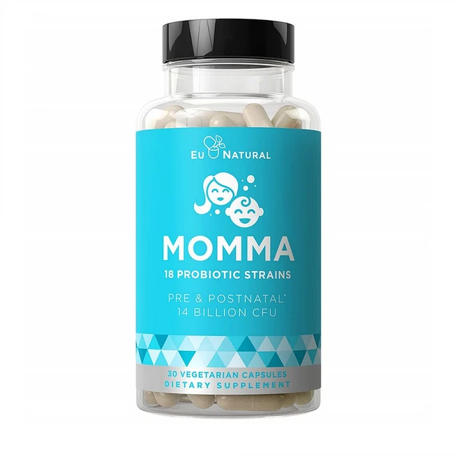 Eu Natural Momma 18 Probiotic Strains 유 내추럴 맘마 프로바이오틱 스트레인스 30베지캡슐, 1, 1개, 30정 - 쿠팡