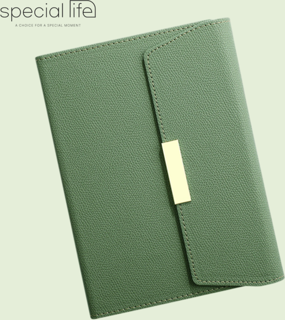 스페셜라이프 노트 가죽 필기 A5 업무용 다이어리, 그린