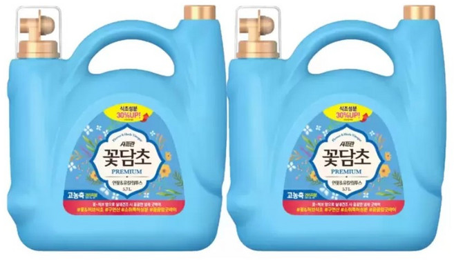 샤프란꽃담초연꽃 & 유칼립투스향섬유유연제 5.7L x 2개
