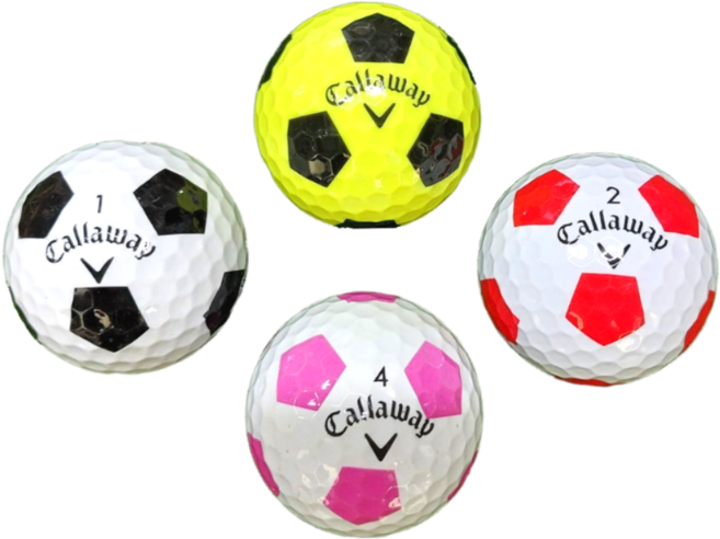 캘러웨이 크롬 트루비스 축구공 4피스 A-급 로스트볼, 1개