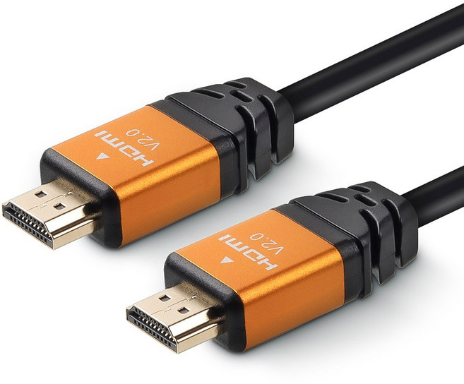 GARZER HDMI 2.0 UHD 4K 최고급형 순동 케이블, 1개, 1.8m