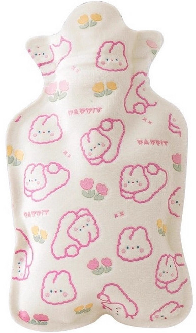 냉온 주머니 찜질팩 찜질주머니 사계절 미니 보온보냉 실리콘 커버 보온주머니, 1개, 토끼