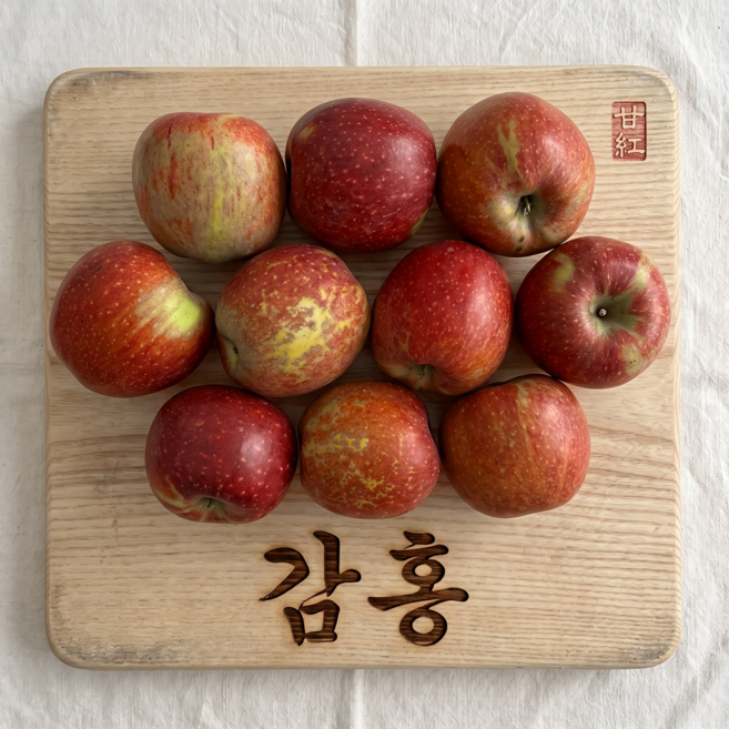 정품 감홍사과 프리미엄 햇사과 고당도, 1박스, 5kg(18~22과)