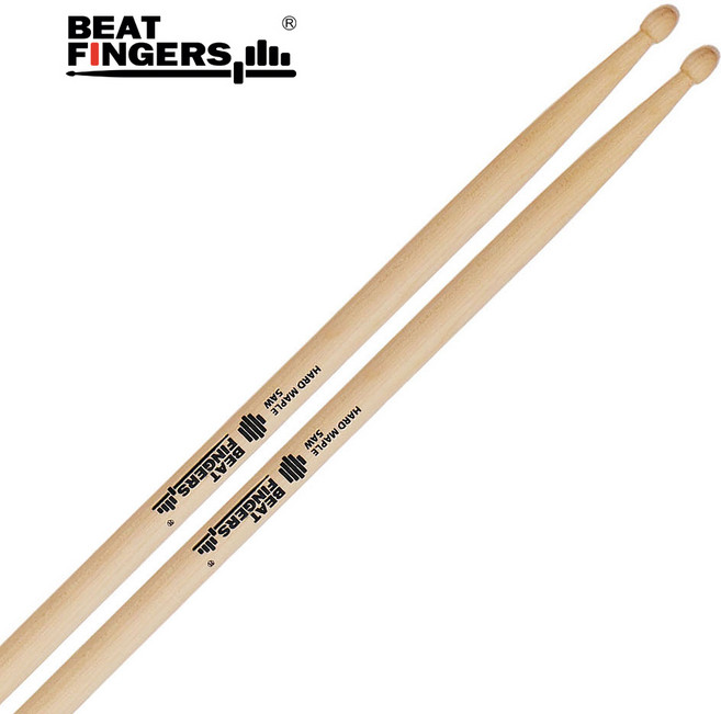 비트핑거스 하드 메이플 5A 드럼스틱 BF-M5AW (1쌍), 1개
