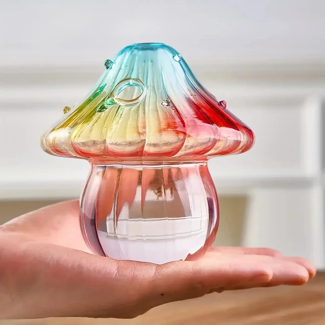 자전거모양 수경 재배 투명 유리 화병 단철 인테리어 장식 화분, 01 Colorful