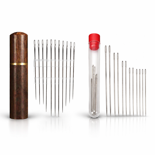 슈리팜 간편한 원터치 바늘 일반 실꿰기 세트, 1세트