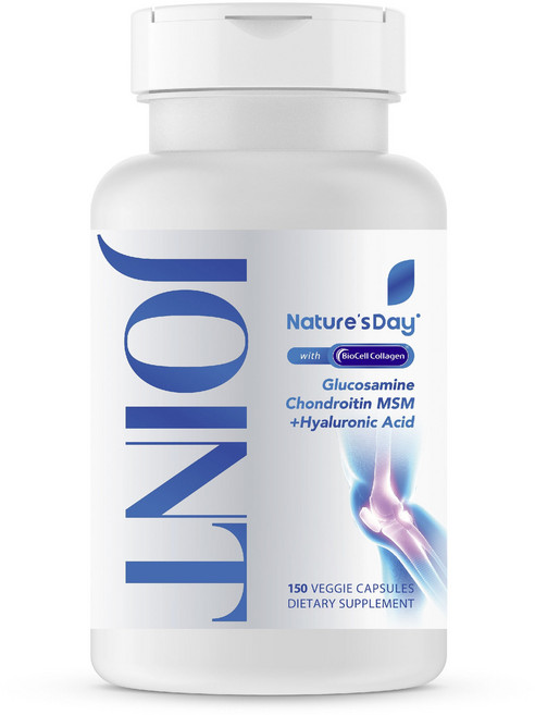 Nature's Day 조인트 글루코사민 콘드로이틴 MSM 베지 캡슐, 1개, 150정