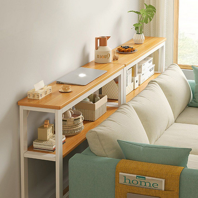 프란다스 소파뒤 틈새 수납장 삼각 지지대 강화형 뒤 수납 테이블 틈새장, 80x20cm