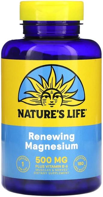 헁복하고 건강하세요 Nature's Life 재생 마그네슘 500mg 베지 캡슐 180정 늘 챙기셔야합니다, NaturesLife재생마그네슘500mg베지캡슐180정, 1개 - 쿠팡