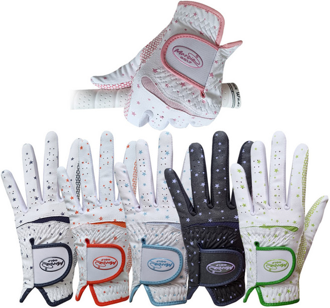 토바골프 마르시아 스타포인트 여성용 양손 골프 파크골프 승마 등 스포츠장갑, 그린, 1개