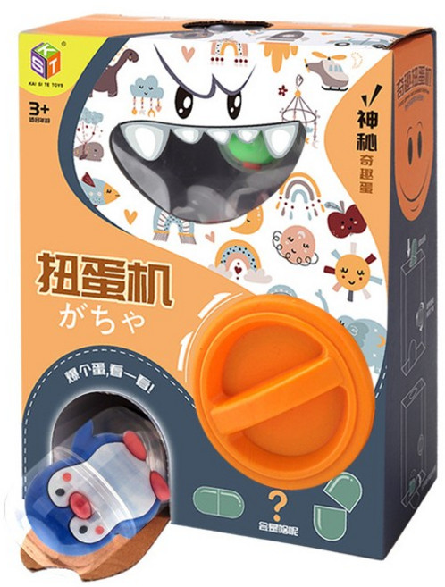 兒童扭蛋機 轉蛋機玩具 兒童扭蛋公仔 盲盒玩具, 1個, 趣味扭蛋機