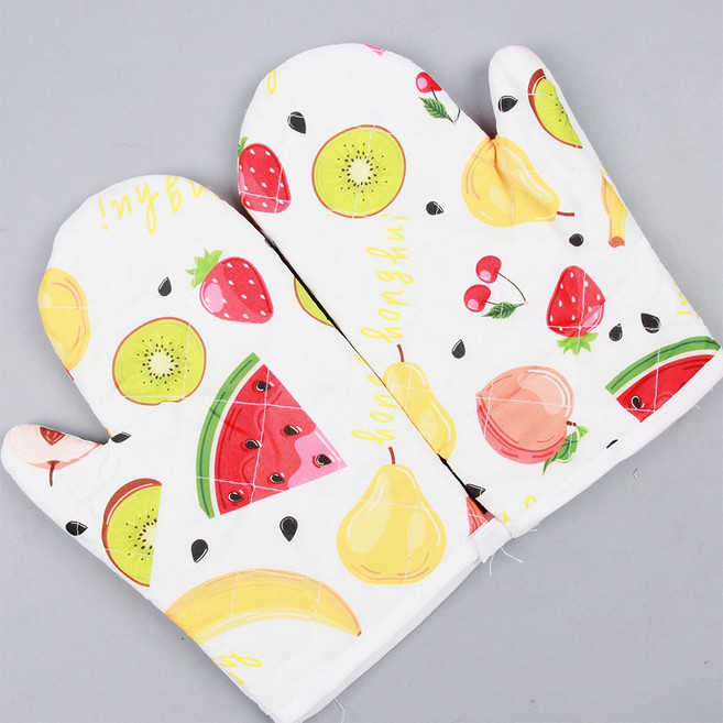 honghui 水果印花隔熱手套, 1個, 微波爐隔熱手套(一雙)不挑款