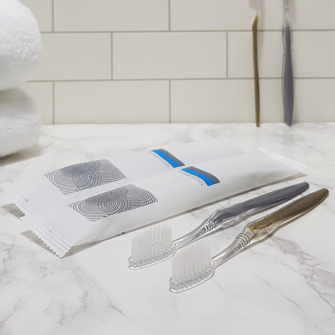 클로버 일회용 고급 미세모 칫솔 1000개 고급합지포장, 1개입