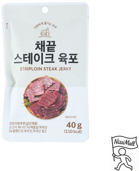 채끝 스테이크 육포, 1개, 40g
