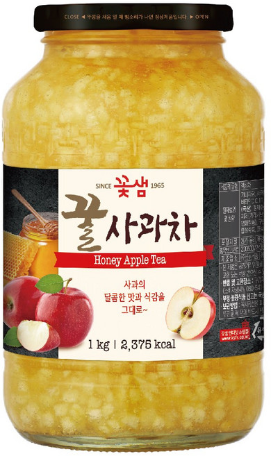 꽃샘 꿀사과차, 1kg, 1개