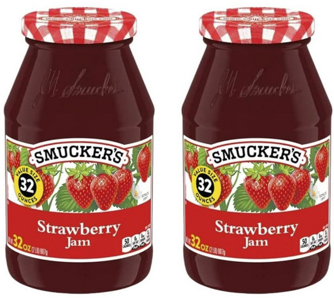 스머커즈 Strawberry Jam 2개입, 1.81kg, 1개