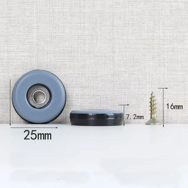 가구이동소파 침대 테이블 식당 의자용 나사 PTFE가 있는 가구 글라이드 헤비 듀티 피트, 02 20pcs, 04 25mm, 1개