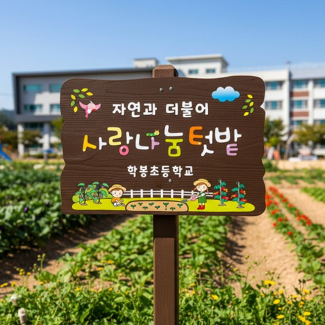 아트앤 나무간판 명패 현판 텃밭팻말 문패 D214122
