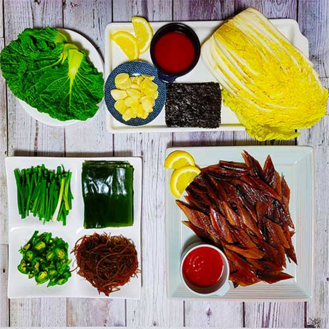 포항 구룡포 손질 과메기 덕장직송, 1개, 선택4 과메기20마리 40쪽 + 쌈야채 1개