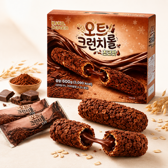 오트 크런치롤 초코맛, 1개, 600g