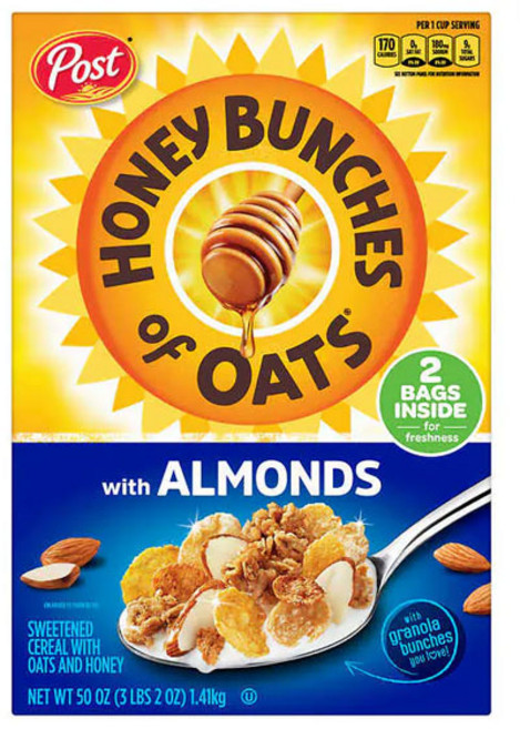 포스트 허니 번치 오브 오트 아몬드 시리얼, 1.41kg, 1개