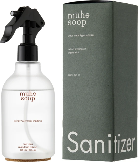 무해숲 알콜없는 저자극 무향 감귤 살균제 세니타이저, 1개, 300ml - 쿠팡