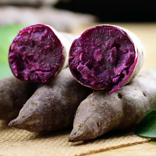 담백한 해남 자색고구마 무농약 3kg 5kg 10kg 보라색 적색 고구마, 1개