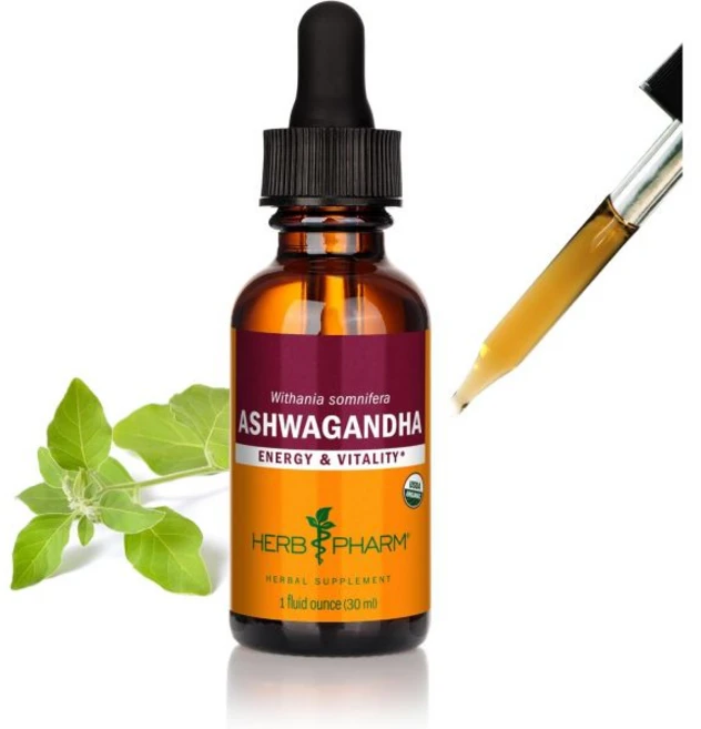 Herb Pharm 허브팜 유기농 아슈와간다 액상 추출물 무알콜 기분 지원 보충제 비건 뿌리 글리세라이트 맛있는 비쓴 적응제 성인용 비유전자변형 1온스, 1 플로이드 온스 (1개 팩), 유기농 사탕수수 알코올, 30ml, 1개 - 쿠팡
