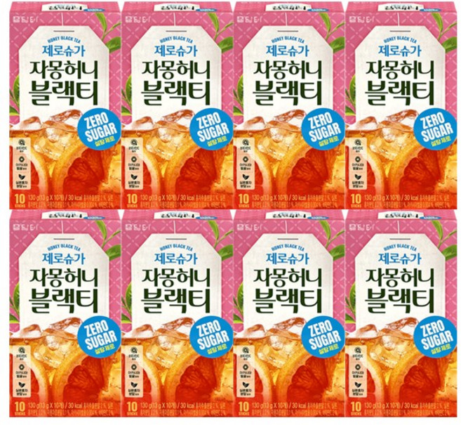 담터 제로슈가 자몽허니블랙티, 8개, 10개입, 13g