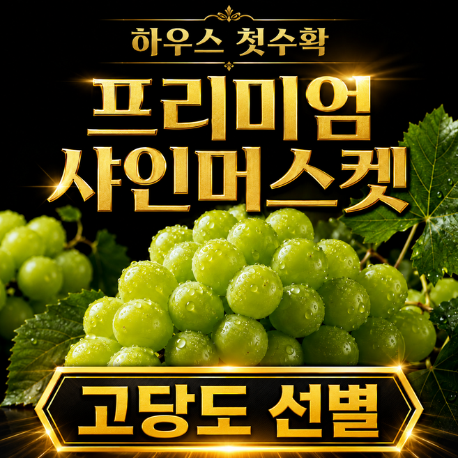 고당도 샤인머스캣 포도 샤인머스켓 고당도 청포도, 1세트, 1kg
