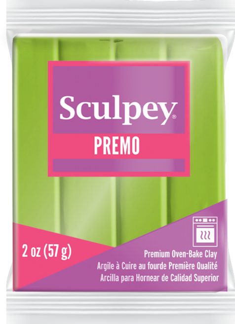 스컬피 프레모 57g (Premo 2oz) 전문가용 폴리머클레이, Bright Green Pearl(펄 연두)