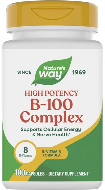네이쳐스웨이 B-100 컴플렉스 B2 코엔자임 포함 캡슐, 1개, 100정 - 쿠팡