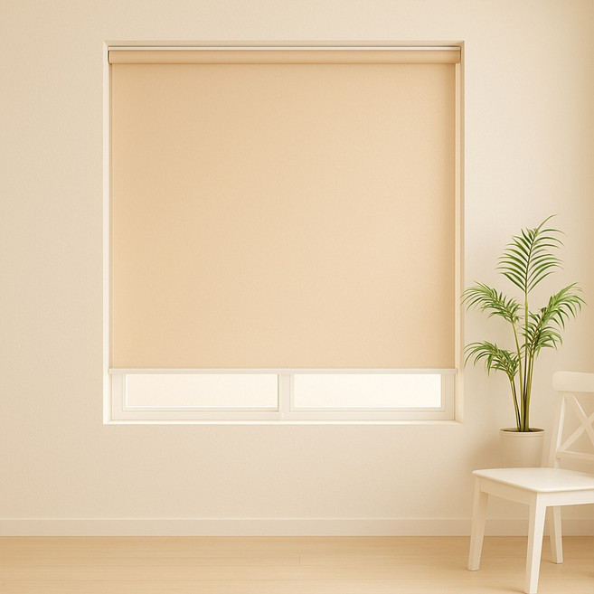 창사랑 프리미엄 린넨룩 롤스크린 블라인드 화이트 베이지 브라운 컬러